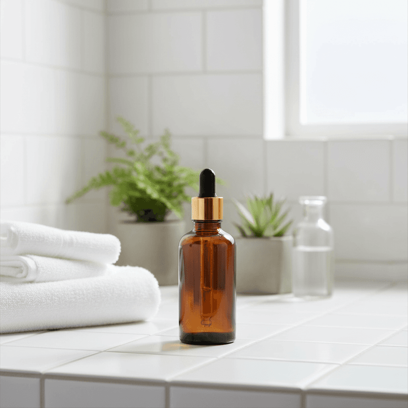 Luxurious serum in spa environment
